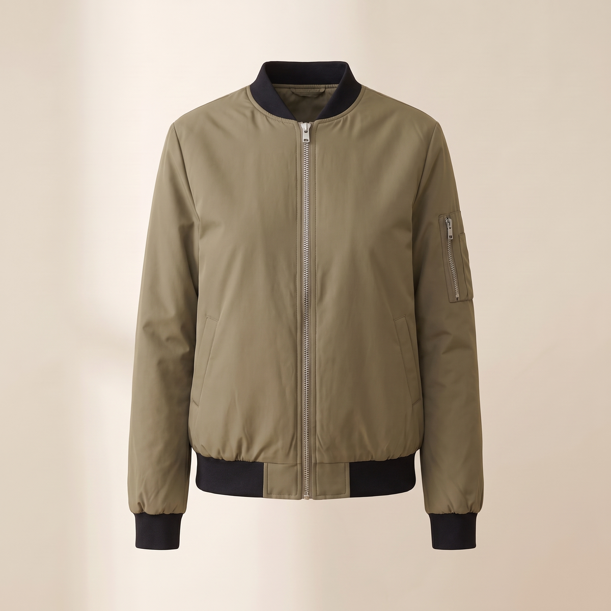 Bomber donna vintage nel colore Khaki