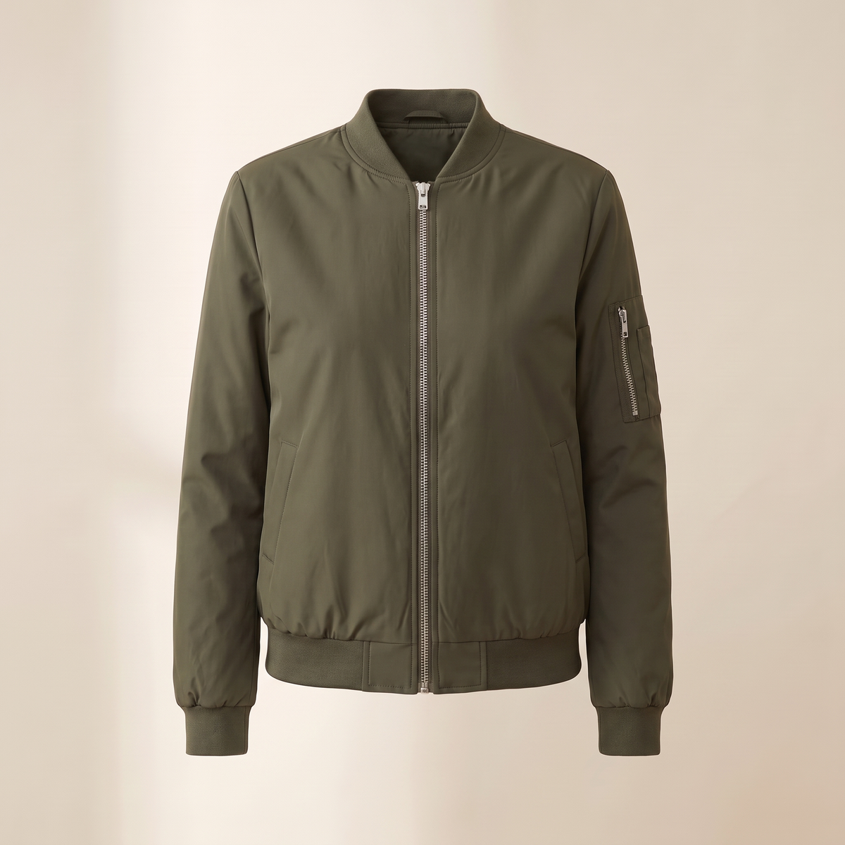 Bomber donna vintage nel colore Verde Militare