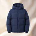 Cappotto donna lungo imbottito nel colore blu