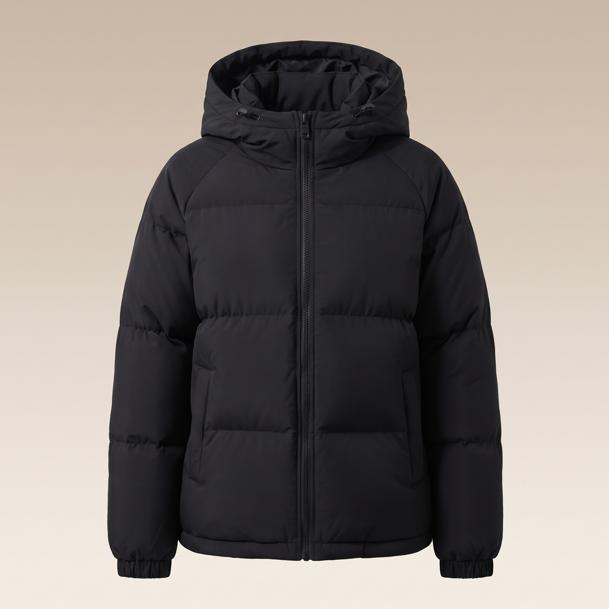Cappotto donna lungo imbottito nel colore nero