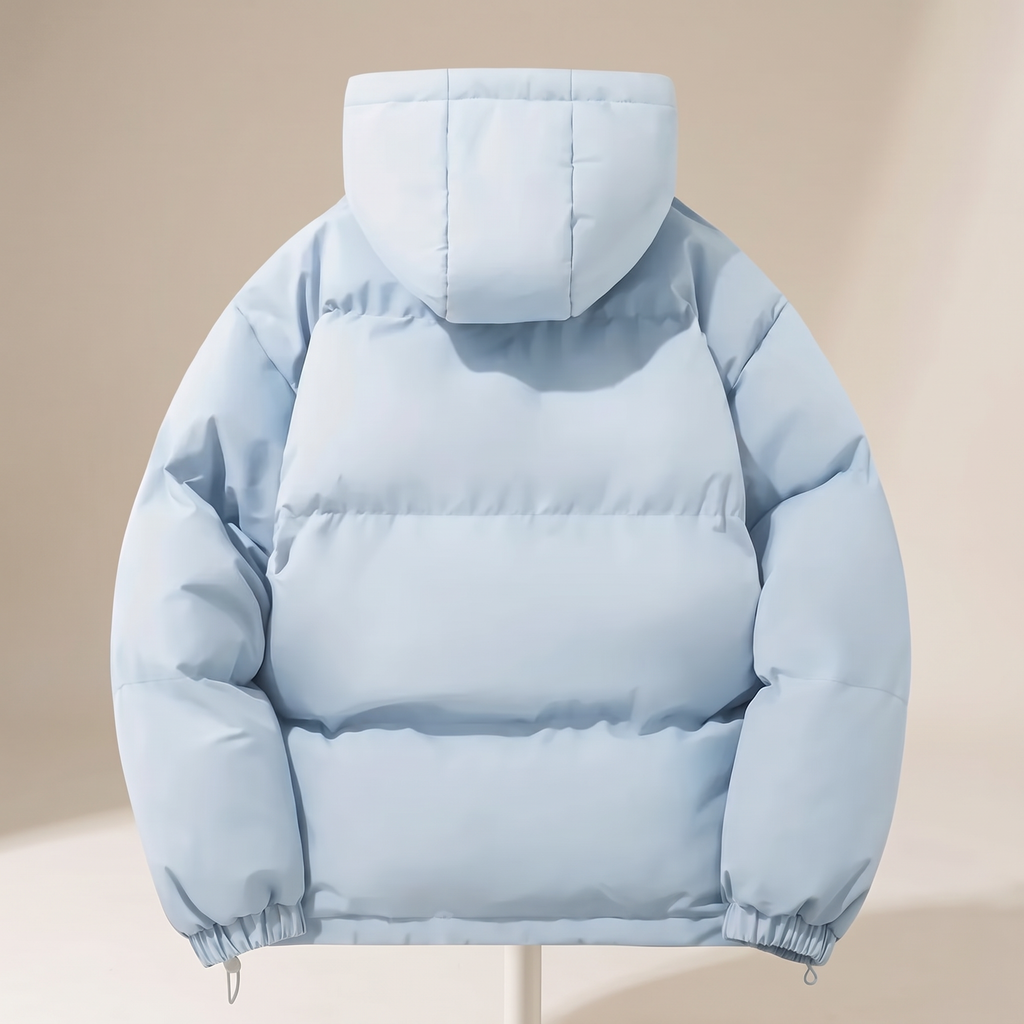 Cappotto donna lungo imbottito, vista posteriore