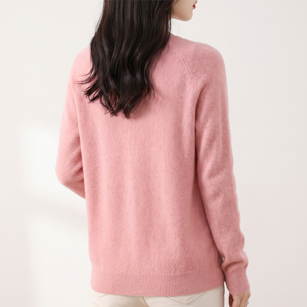 Cardigan donna lungo con bottoni, vista posteriore