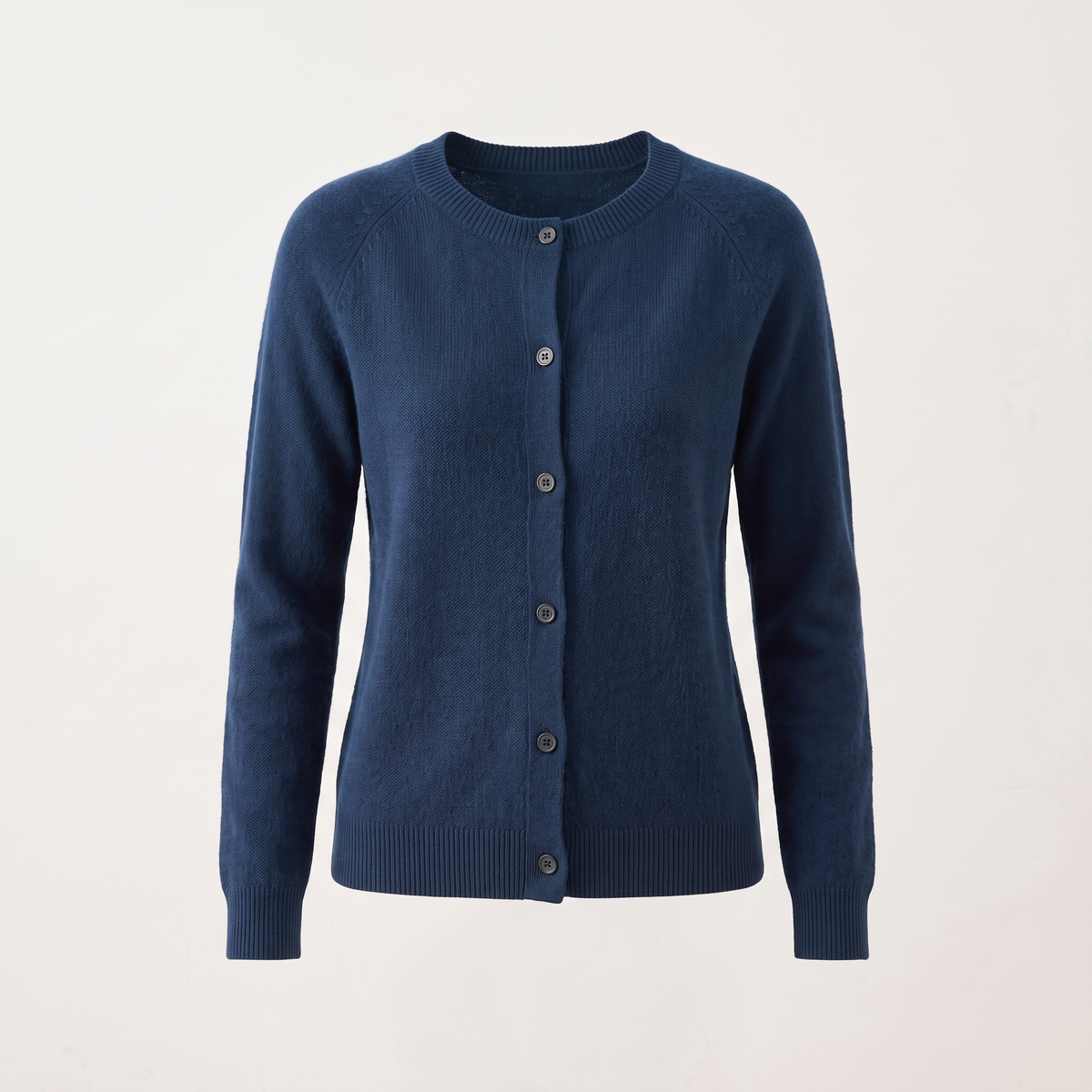 Cardigan donna lungo con bottoni nel colore Blu scuro