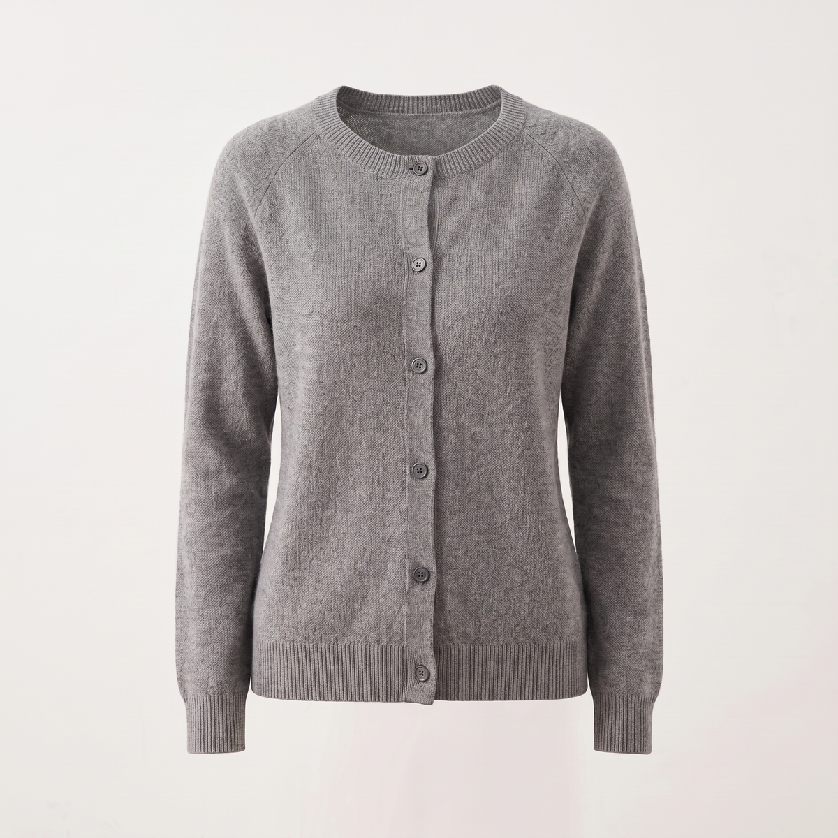 Cardigan donna lungo con bottoni nel colore Grigio