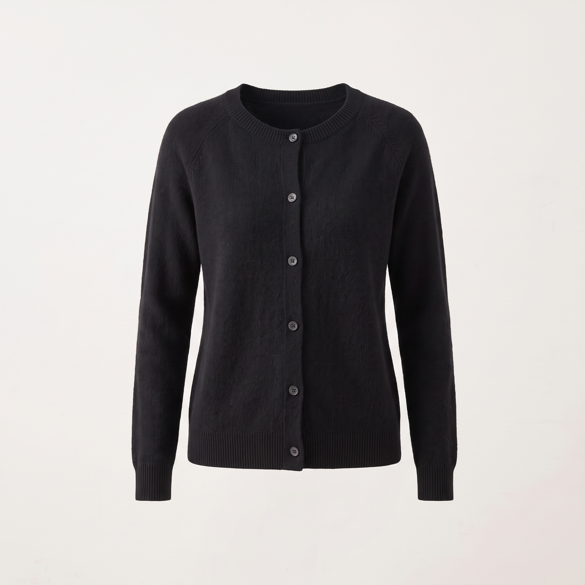 Cardigan donna lungo con bottoni nel colore Nero