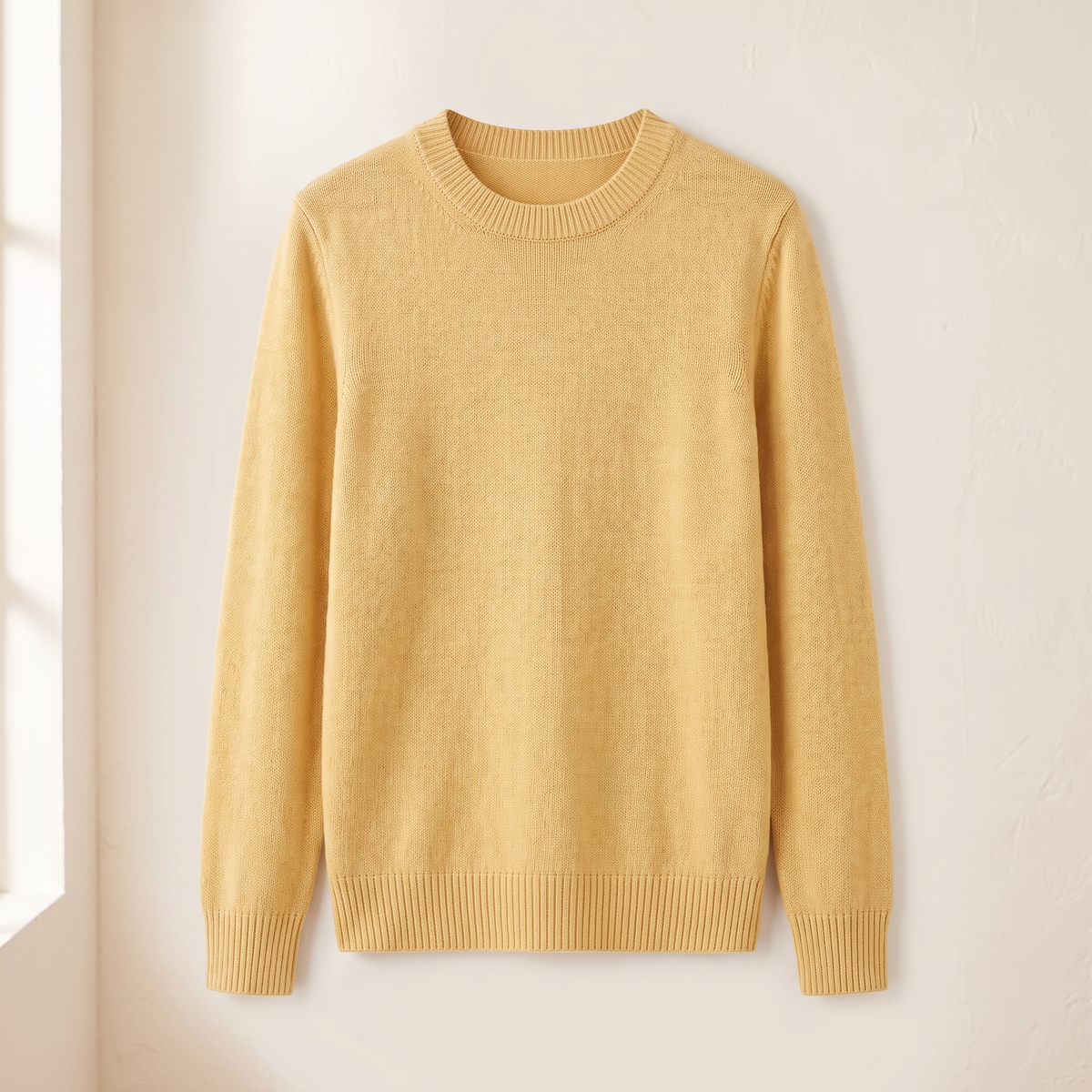 Maglione donna girocollo nel colore Giallo