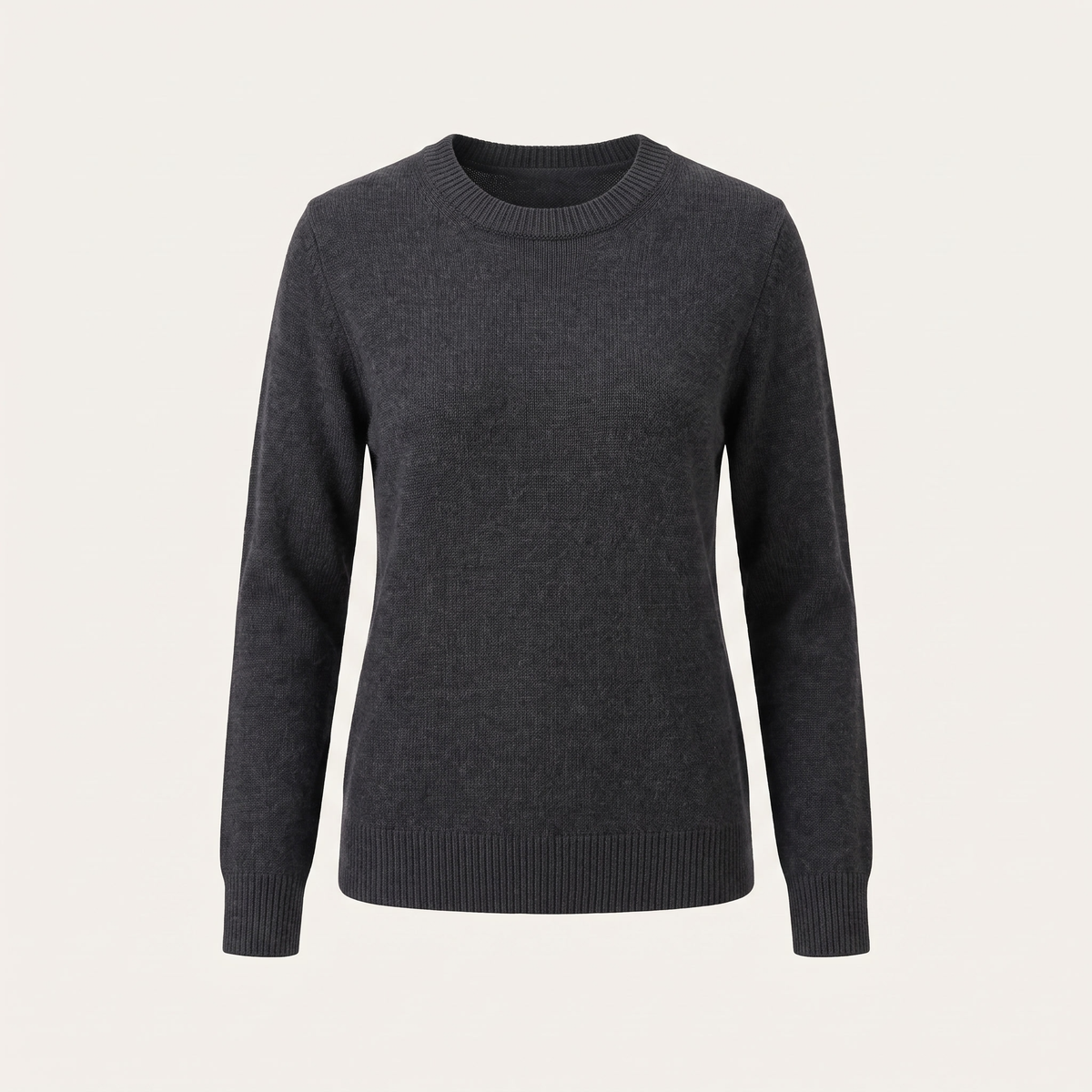 Maglione donna girocollo nel colore Grigio Scuro