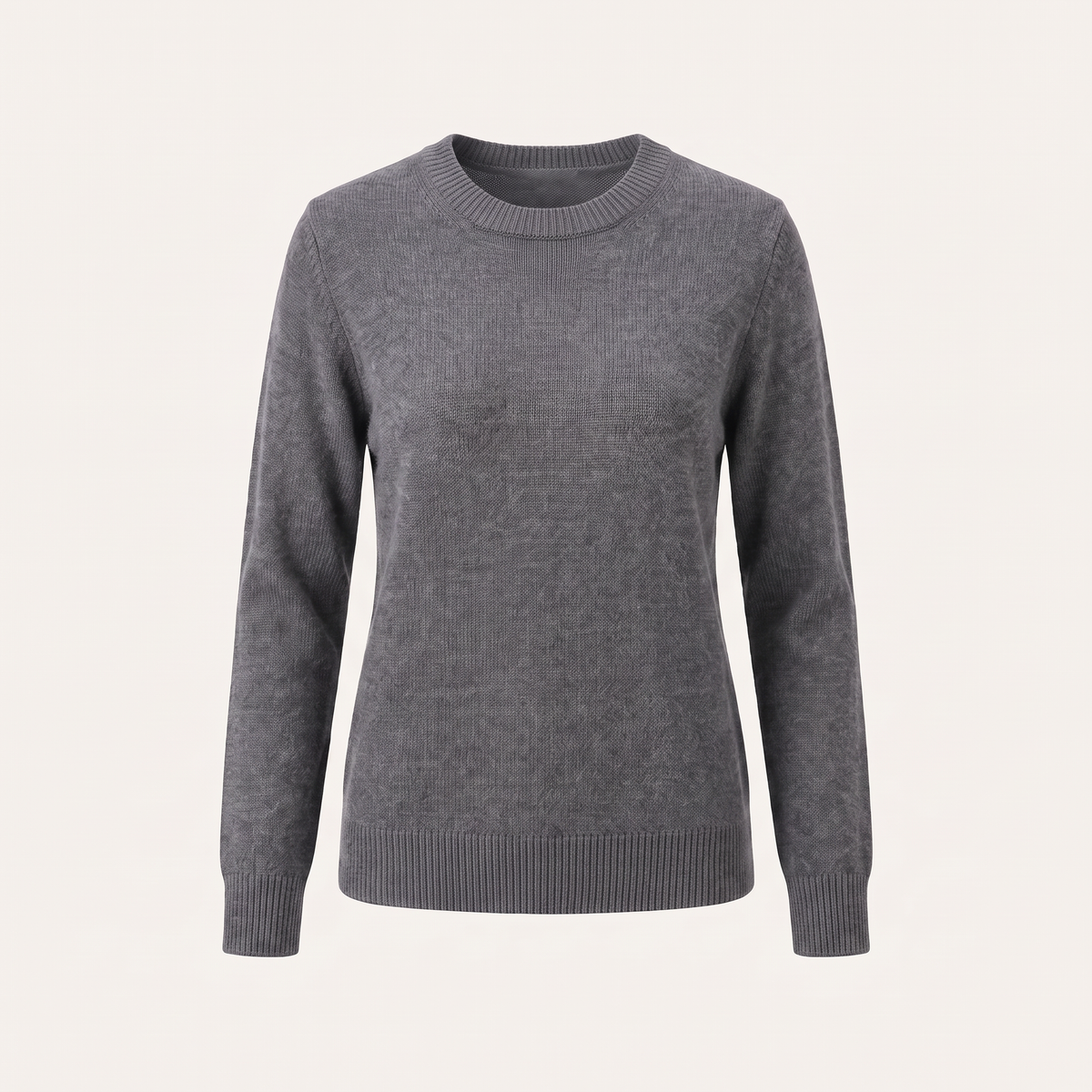 Maglione donna girocollo nel colore Grigio