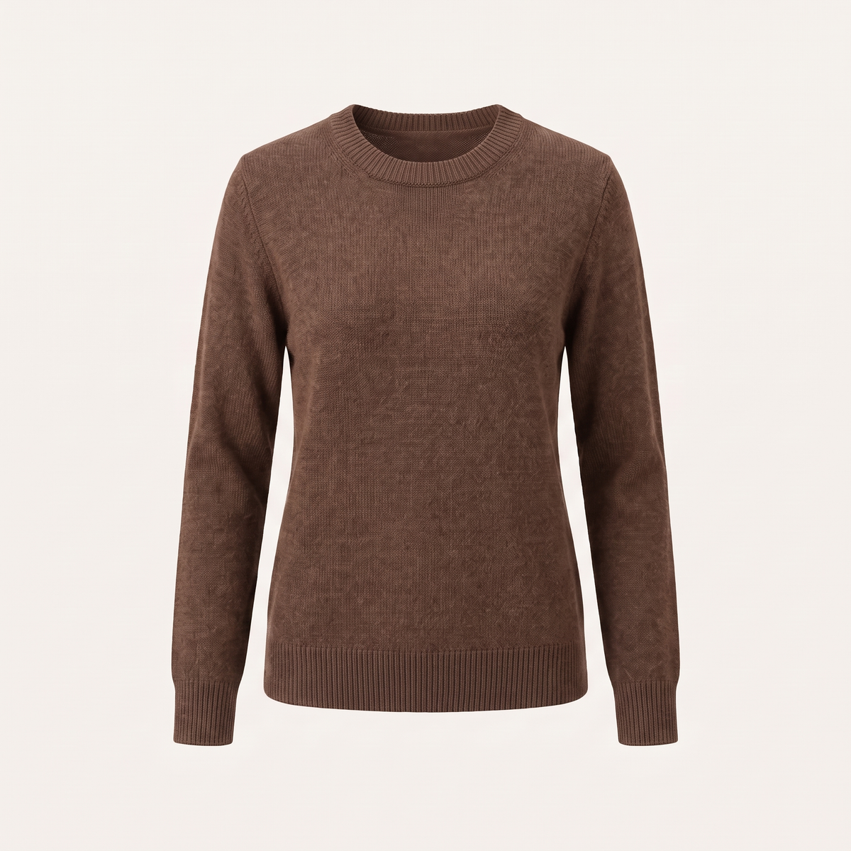 Maglione donna girocollo nel colore Marrone