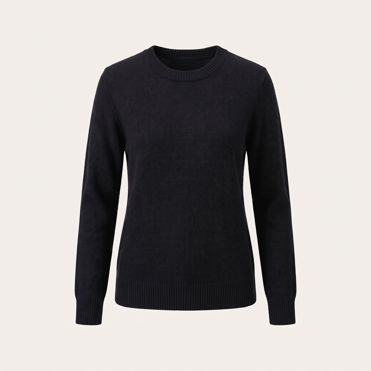 Maglione donna girocollo nel colore Nero