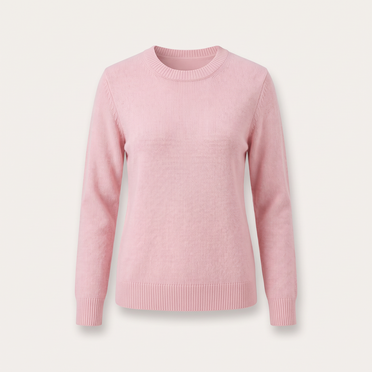 Maglione donna girocollo nel colore Rosa