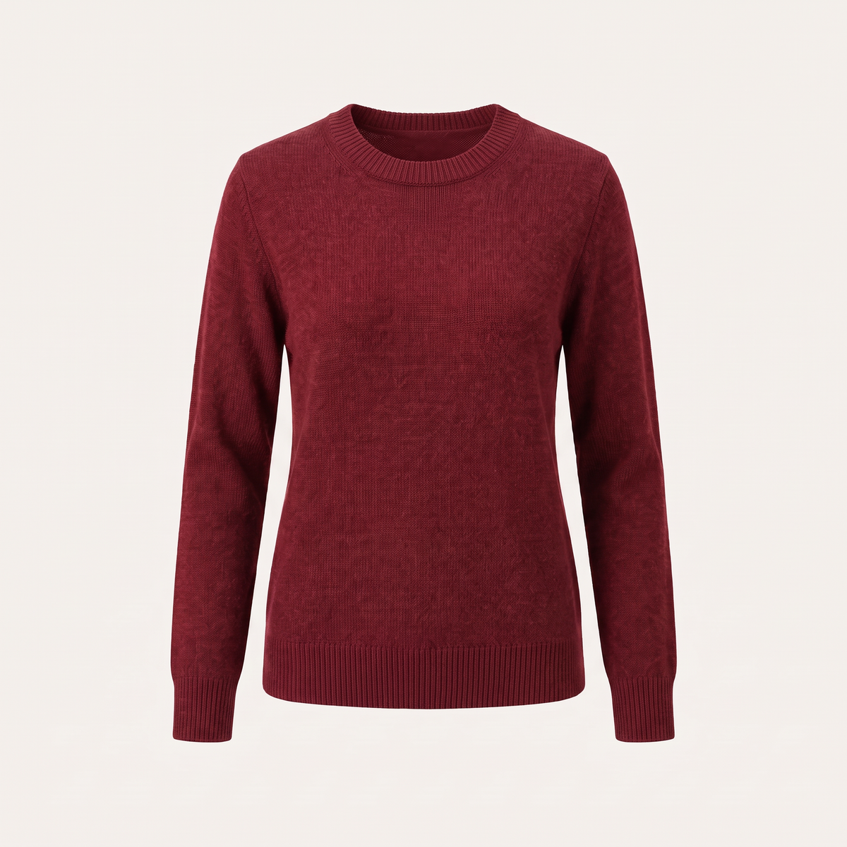 Maglione donna girocollo nel colore Rosso